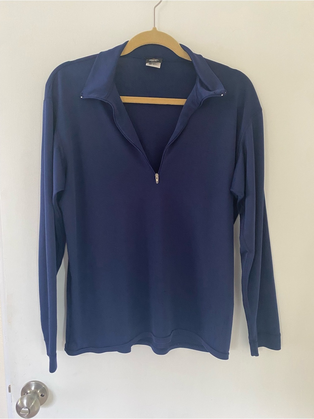 Patagonia Navy Capilene 1/4 Zip Base Layer Medium *Flaws*
